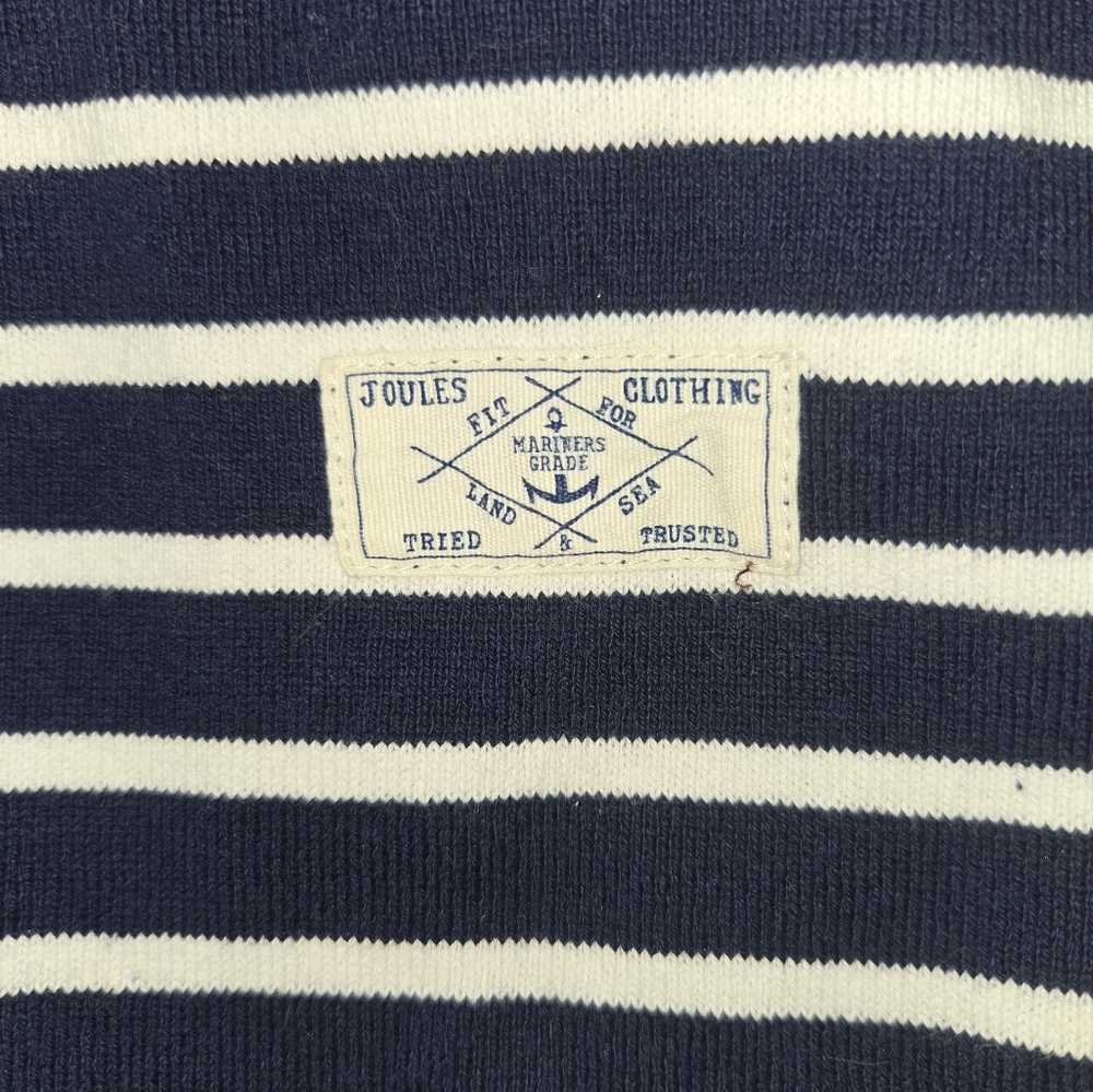 Joules Mariners Grade Navy White Stripe Navy White Striped Dress Pockets 14 - Picture 5 of 8